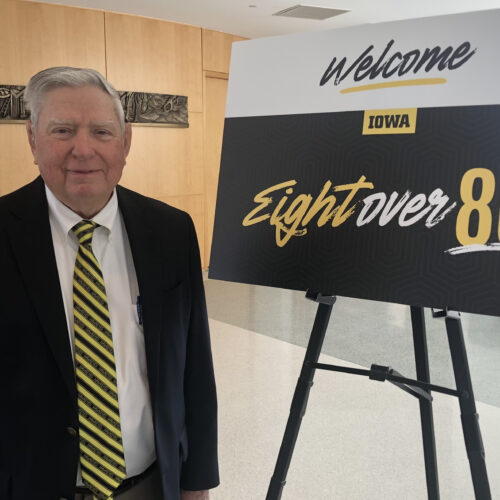 Dick Smith at the "Eight Over 80" luncheon as an award winner.